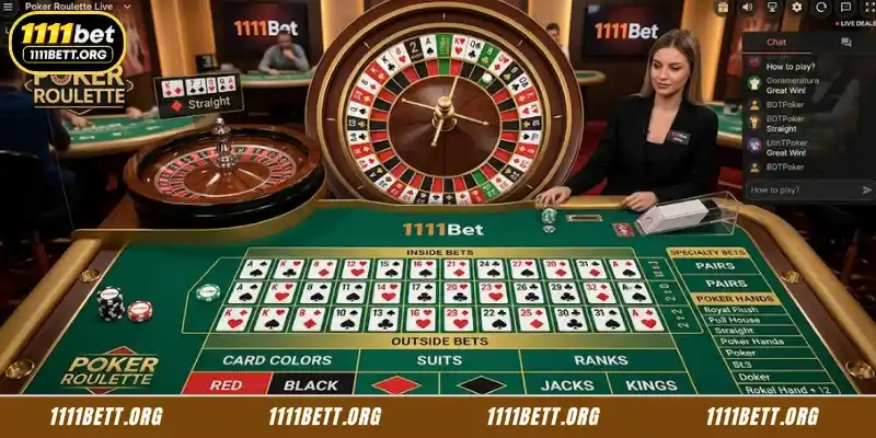 Detailed Poker Roulette rules at 1111Bet