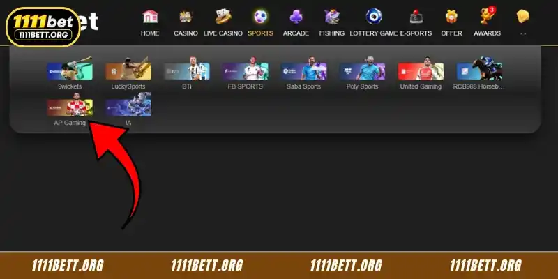 How to join AP Gaming Sports at 1111Bet