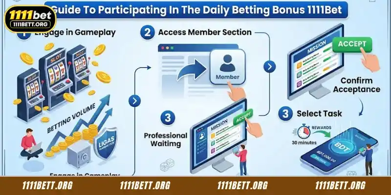 How to participate in 1111Bet's daily betting Bonus promotions