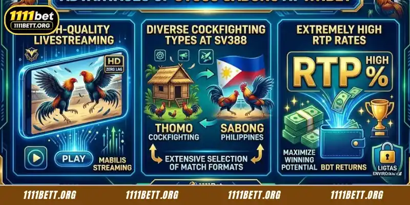 Strengths of SV388 Sabong at 1111Bet
